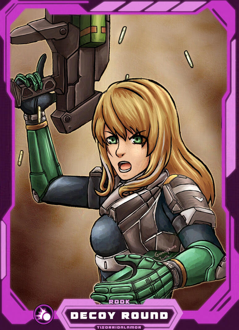 Softer style, Simple BG + Border - Rook (tisorridalamor's Xenoblade X OC)