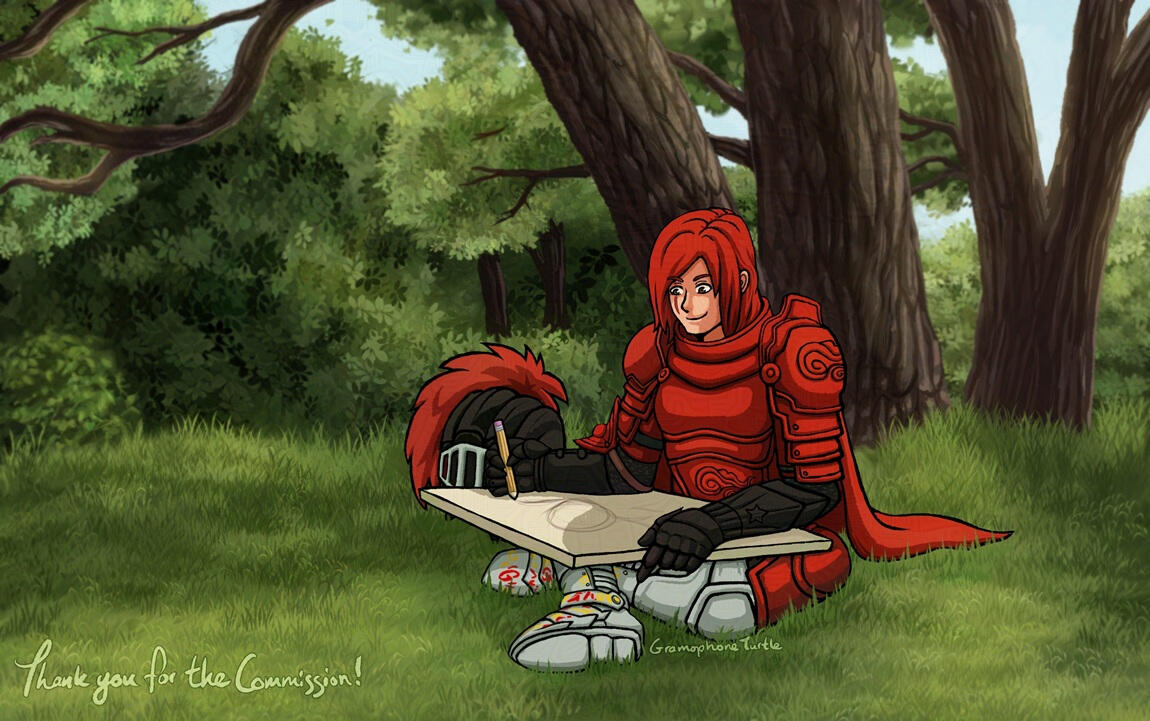 Full body, Complex background - Belongs to Swiftdrawer