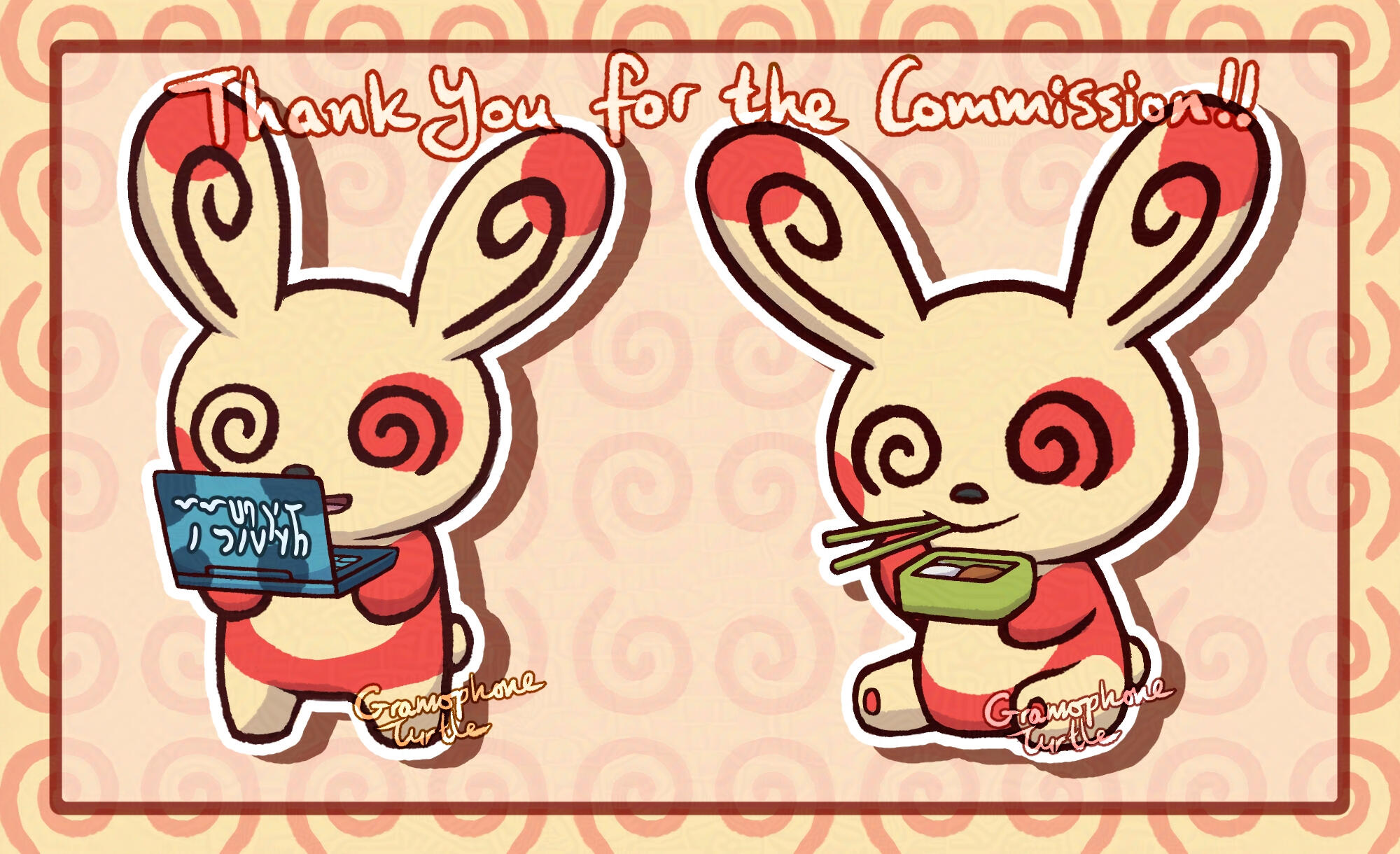 2 Chibi-ish Simple Shaded Spindas for Duvnin